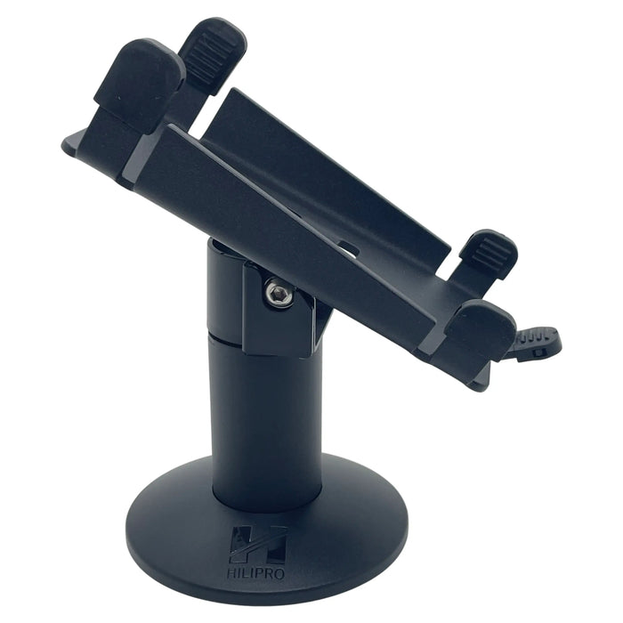 POS stand for cashiers, ergonomic cashier POS stand, compact cashier terminal mount, Hilipro cashier hardware solutions, secure card reader for cashiers, adjustable cashier POS terminal holder, PCI DSS cashier mount