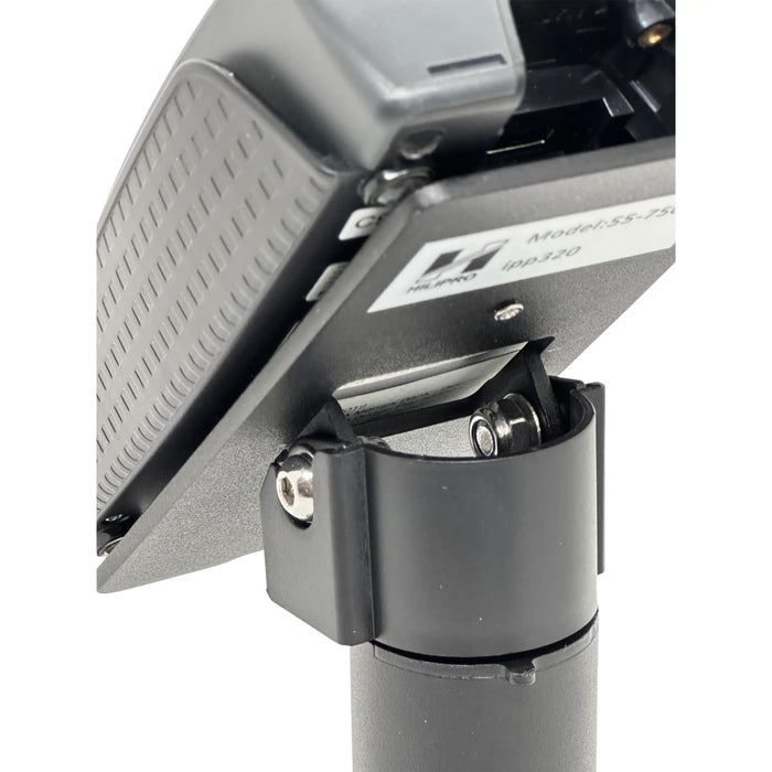 Hilipro Swivel Stand, Ingenico iPP320 stand, Ingenico iPP350 stand, durable metal stand, adjustable POS stand, retail POS solution, flexible installation options, cable management stand, tilt and swivel POS stand, secure Ingenico stand, high-traffic retail POS, interchangeable back plate, POS terminal stand, commercial POS equipment, retail checkout stand, flexible terminal mount, sturdy POS stand, easy terminal adjustment, space-saving POS stand, Ingenico iPP320/350 compatible.