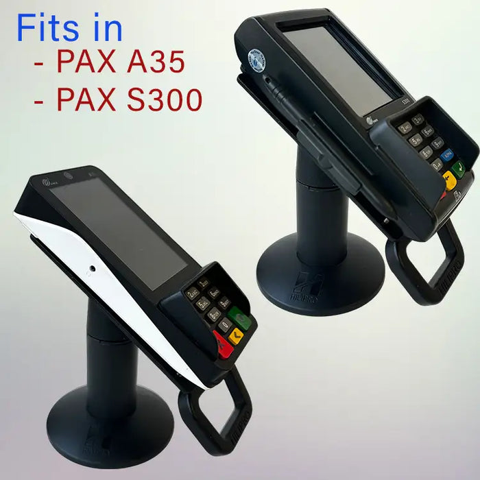 Hilipro swivel stand Pax A35, Pax S300 swivel mount, 330° swivel 50° tilt stand, POS terminal mount Pax A35, Pax S300 PIN pad stand, durable POS stand Hilipro, Pax credit card machine stand, secure POS terminal mount, Hilipro adjustable tilt stand, retail swivel mount for Pax A35, compact stand for Pax S300, secure mounting Pax PIN pad, versatile POS terminal holder, durable Hilipro Pax stand, retail POS tilt stand, user-friendly POS mount, Pax A35 S300 compatible stand, Hilipro POS accessory.