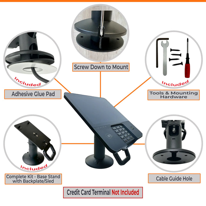 Hilipro Swivel Stand for Verifone M400, M425, M440 - Complete Kit
