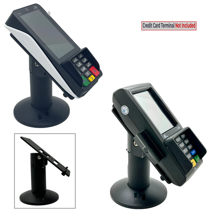 Hilipro Point of Sale Swivel Stand V1 for Pax S300 & Pax A35 – Sturdy Metal – 4.7" Tall – Complete Kit