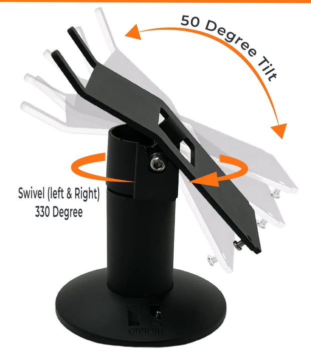Hilipro swivel stand, Ingenico Desk3500 stand, Ingenico Desk5000 stand, POS terminal swivel mount, ergonomic Ingenico Desk3500 stand, secure Ingenico Desk5000 holder, Ingenico Desk terminal accessories, durable POS stand, Ingenico Desk5000 swivel stand, Ingenico Desk3500 tilt stand, heavy-duty POS stand for Ingenico, Ingenico Desk3500 ergonomic stand, Ingenico Desk5000 mounting stand, retail POS swivel stand, Ingenico Desk series stand.