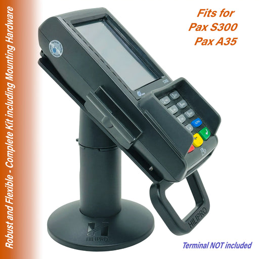 Pax S300 stand, Hilipro Pax S300 stand, adjustable POS stand, swivel POS stand, durable POS stand, heavy-duty POS stand, metal POS stand, Pax S300 terminal stand, secure POS stand, swivel stand for Pax S300, Pax S300 mount, POS terminal holder, POS stand for Pax S300, POS stand for retail, flexible POS stand, adjustable terminal stand, ergonomic POS stand, 360-degree swivel stand, retail POS stand, secure Pax S300 stand, professional POS stand, Pax terminal stand, retail terminal stand, sturdy POS mount,