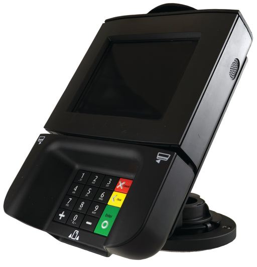 Compact Metal Stand for Ingenico ISC480 Metal Stand that Swivel 6-56 degree and tilts 0-90 degree - HILIPRO.COM