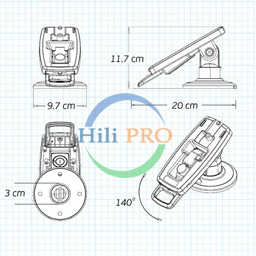 Tailwind Compact Stand, Verifone POS stand, Ingenico terminal mount, PAX POS stand, universal payment terminal stand, lock and latch stand, PCI DSS compliant stand, 3-inch tall POS stand, space-saving terminal mount, secure payment terminal stand, WiFi NFC Bluetooth compatible stand, retail terminal security, adhesive mount POS stand, screw-down POS stand, compact stand for Verifone Ingenico PAX, accessibility compliant POS stand, tamper-proof POS stand, durable terminal mount, cost-effective POS stand.