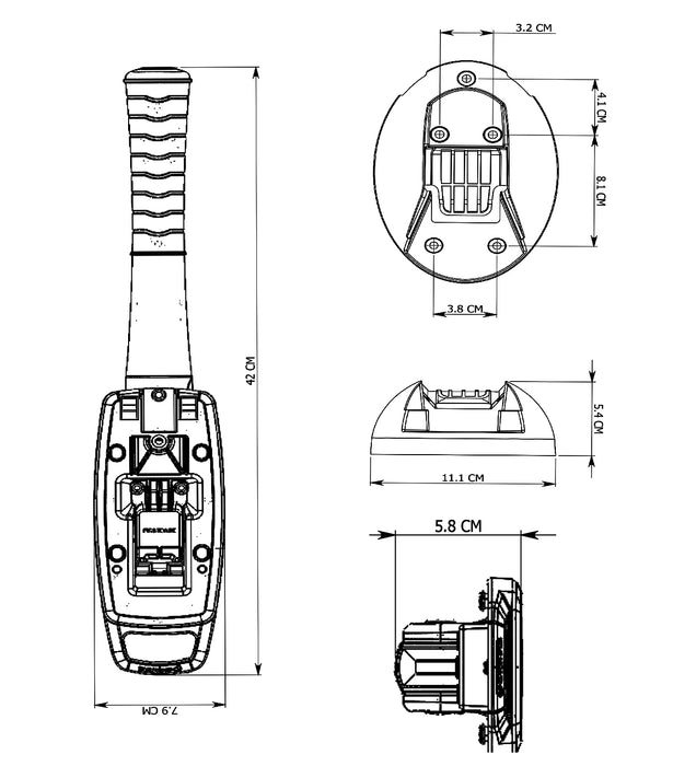 Drive Through Handle for Credit Card Machine for Ingenico iPP320, VX805/820, ICT - HILIPRO.COM