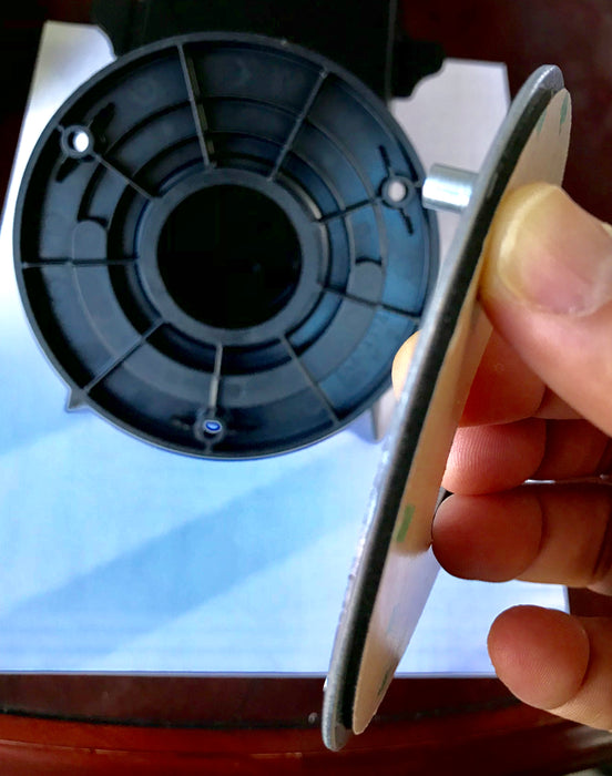 ENS Metal Base Blue Pad Round 4.25 inch Diameter - for ENS Credit Card Payment Terminal Stands - HILIPRO.COM