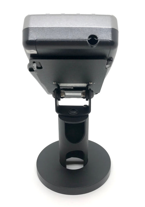 Hilipro heavy-duty metal stand, Verifone VX805 stand, Verifone VX820 stand, POS terminal mount, adjustable POS stand, swivel and tilt POS stand, flexible installation POS stand, durable POS stand, retail POS stand, secure terminal stand, high-traffic retail stand, cable management POS stand, interchangeable back plate stand, professional POS stand, sleek POS terminal holder, versatile POS mount, non-permanent installation stand, secure payment terminal stand, Hilipro POS solution.