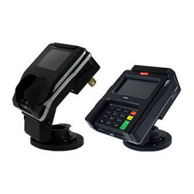 Metal Locking Low Profile Stand with Port Blocking and Anti-Skimming for Ingenico iSC250 that Swivels 0⁰-180⁰ and Tilts 8⁰-53⁰ - HILIPRO.COM