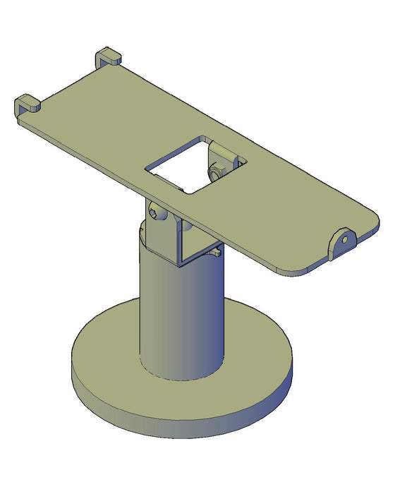 Swivel Stand for Verifone VX520 - Sturdy Metal - 4.7" Tall - Swivel and Tilts - Complete Kit