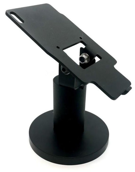 Hilipro heavy-duty metal stand, Verifone VX805 stand, Verifone VX820 stand, POS terminal mount, adjustable POS stand, swivel and tilt POS stand, flexible installation POS stand, durable POS stand, retail POS stand, secure terminal stand, high-traffic retail stand, cable management POS stand, interchangeable back plate stand, professional POS stand, sleek POS terminal holder, versatile POS mount, non-permanent installation stand, secure payment terminal stand, Hilipro POS solution.