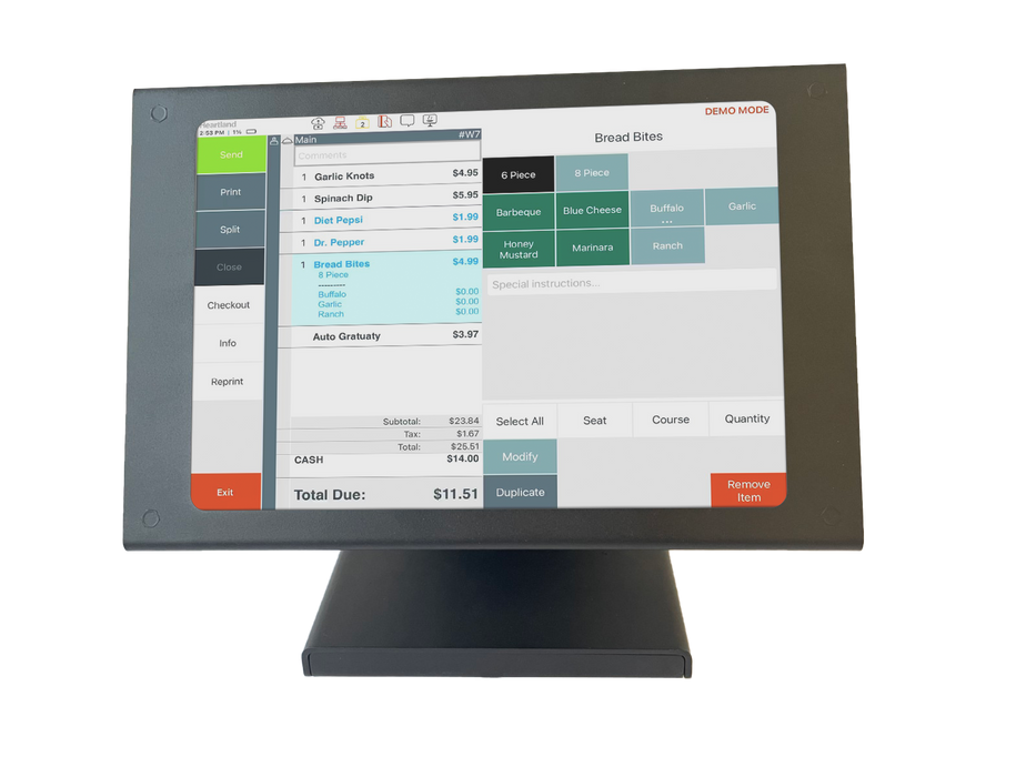 iPad POS Stand for 10.2" iPad Gen 7, 8 and 9 - Tilts 180 Degree