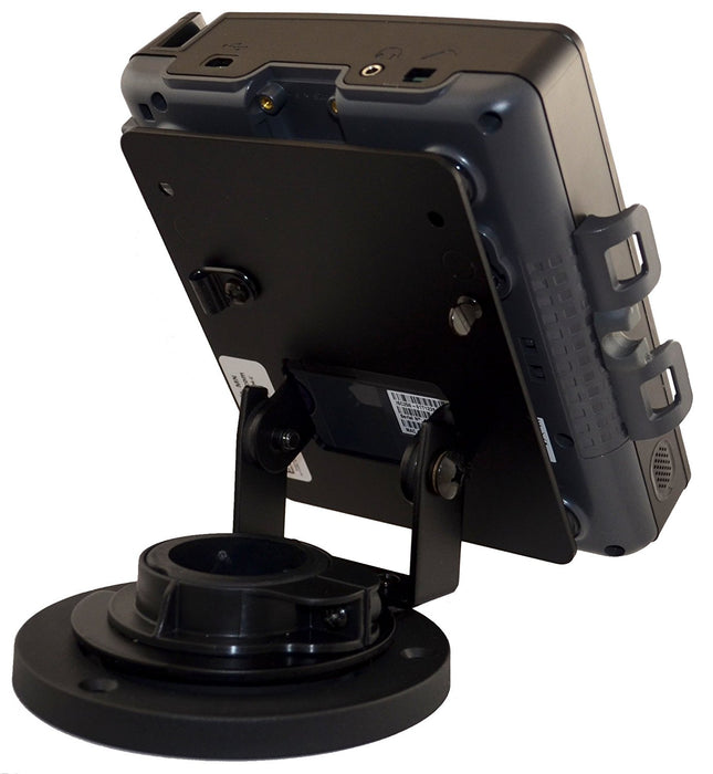 Compact Metal Stand for Ingenico iSC250 Metal Stand swivels 0-180 and tilts 6-56 degree - Low Profile - HILIPRO.COM